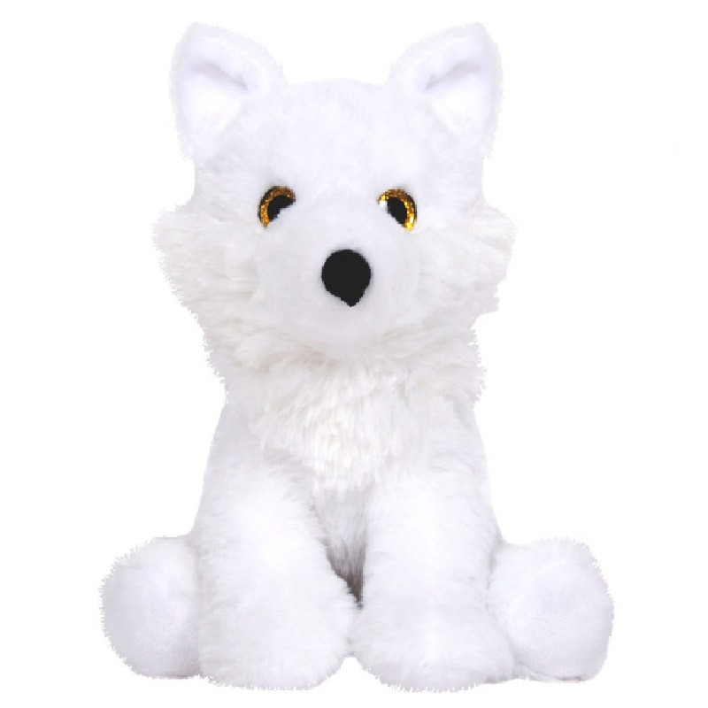 Knuffeldier Wolf Snowie - zachte pluche stof - dieren knuffels - wit - 24 cm -