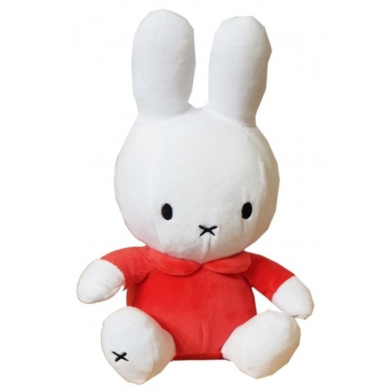 Nijntje Pluche wit/oranje  knuffel 25 cm baby speelgoed -