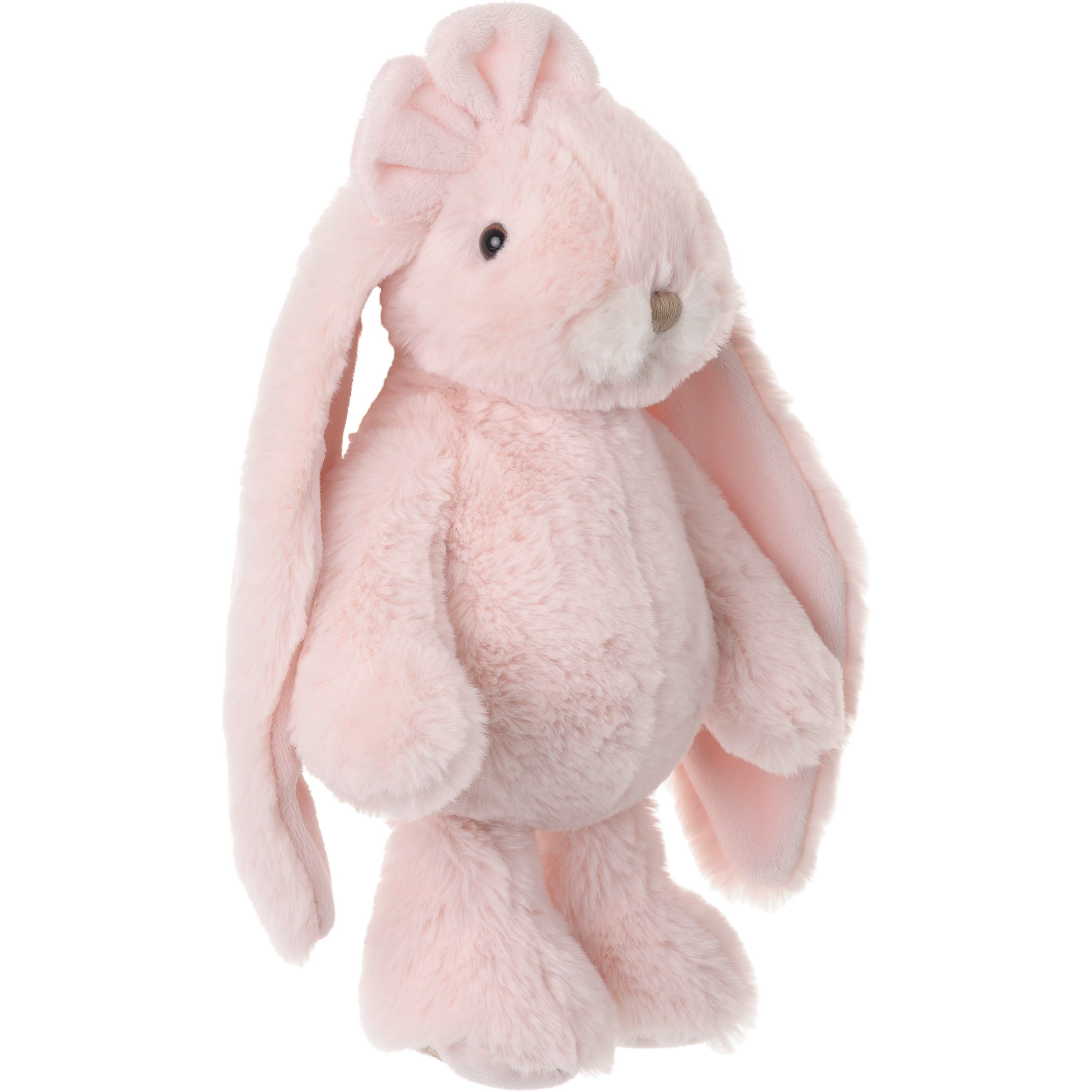 Bukowski pluche konijn knuffeldier - lichtroze - staand - 30 cm - luxe knuffels -