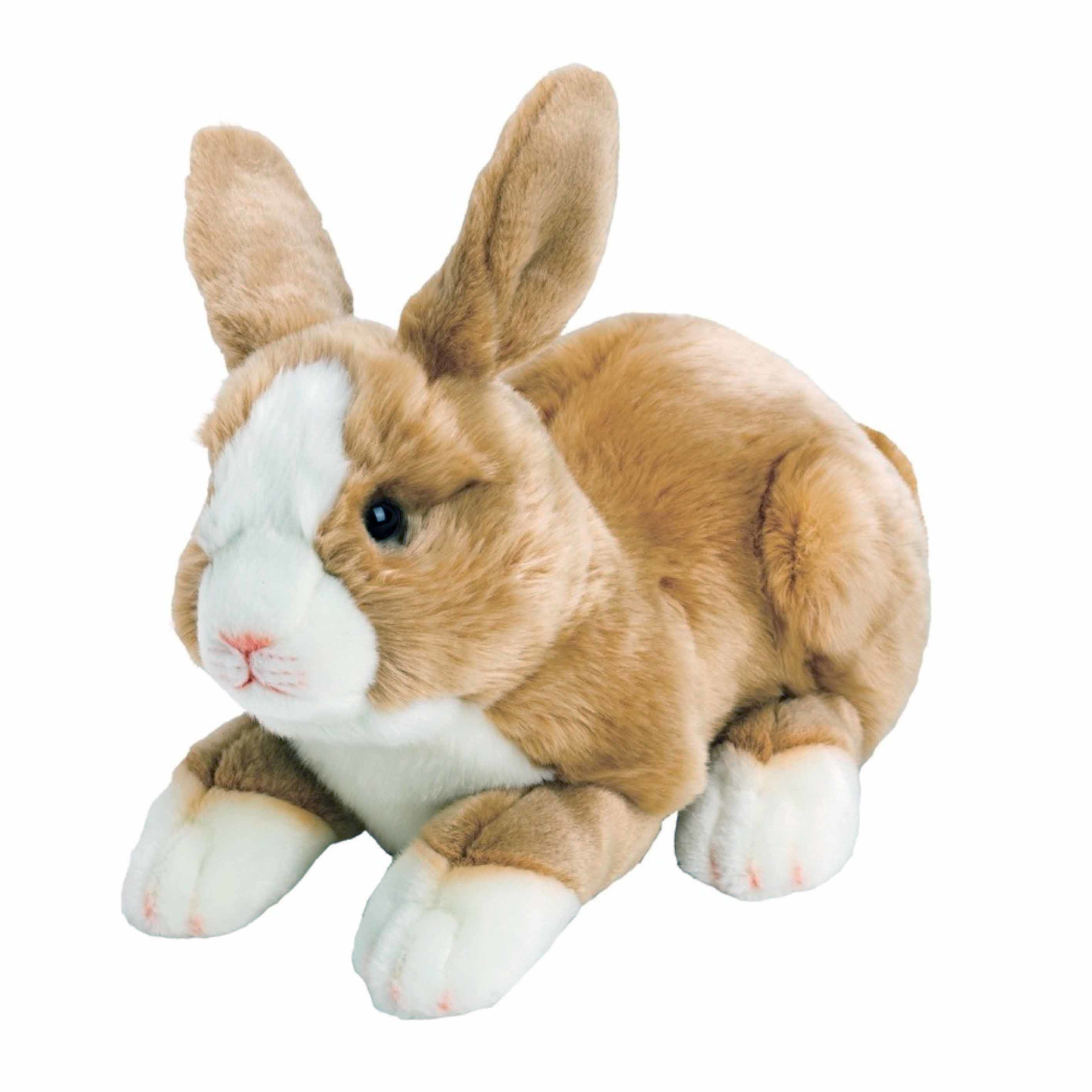 Suki Gifts Pluche knuffel konijn/haas lichtbruin 35 cm -