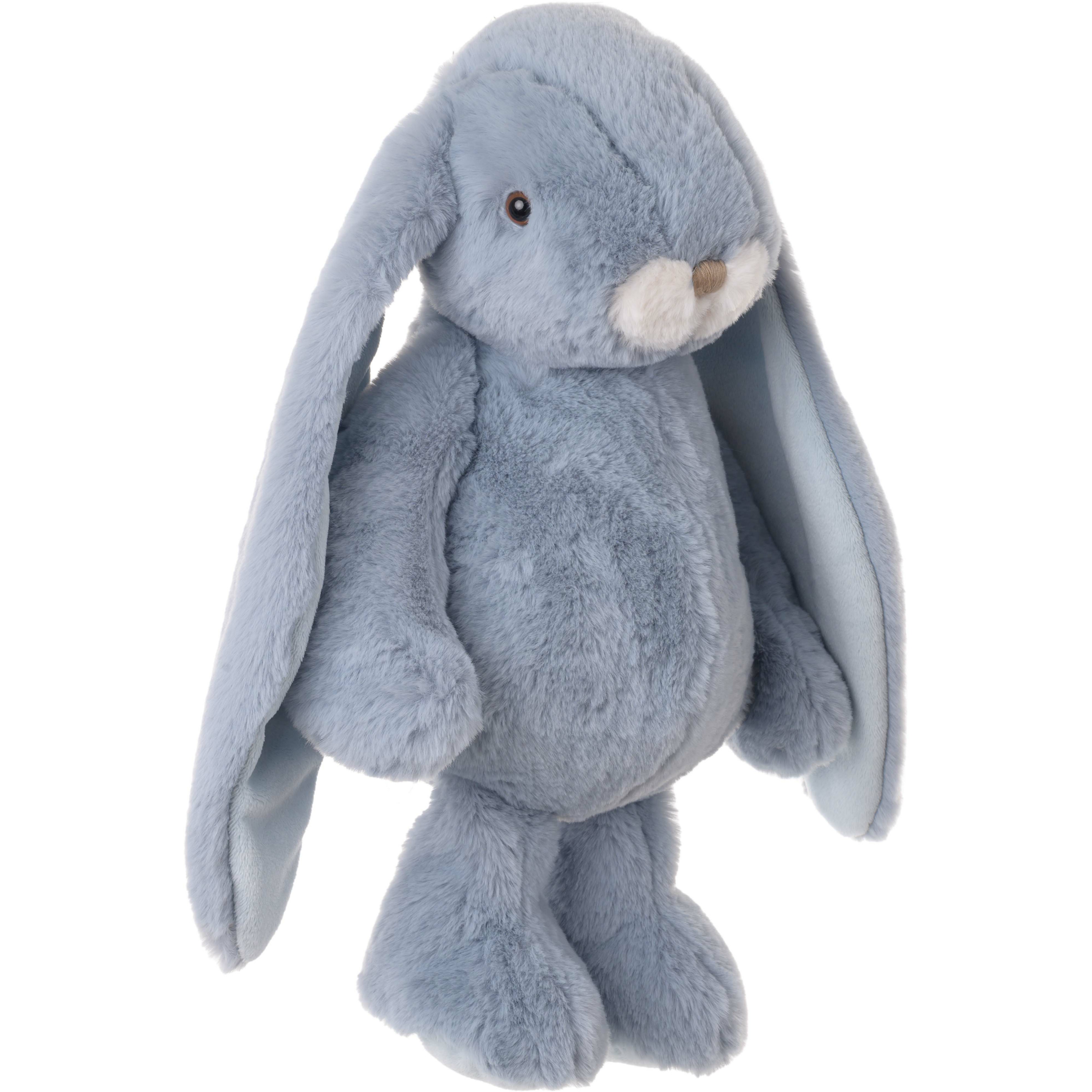 Bukowski pluche konijn knuffeldier - lichtblauw - staand - cm - luxe knuffels -