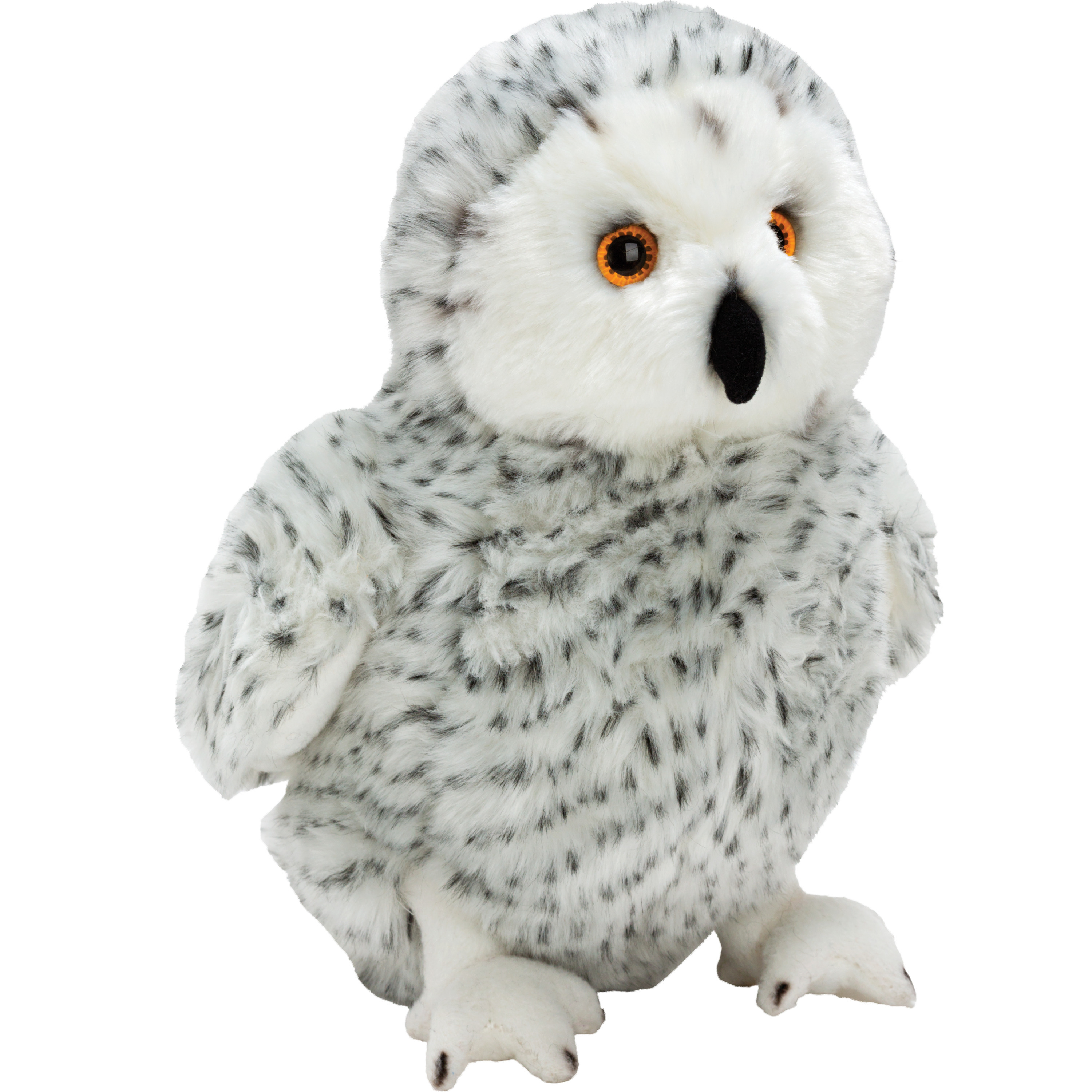 Suki Gifts Pluche knuffel dieren Sneeuwuil 33 cm - uilen/vogels speelgoed -