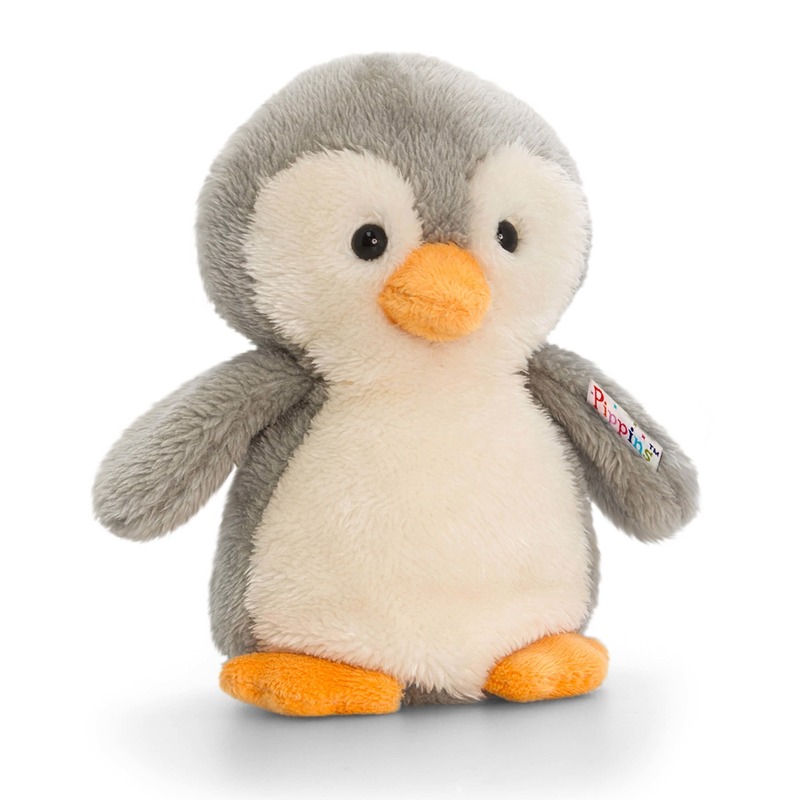 Keel Toys Pluche knuffeldier pinguin 14 cm -