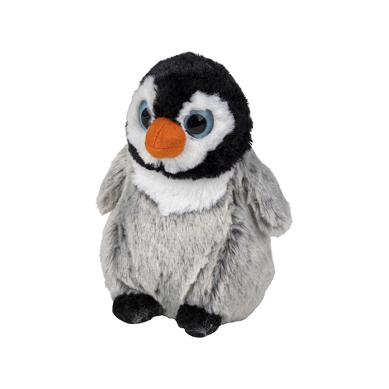 Nature Planet Pluche Pinguin kuiken knuffeldier van 14 cm -