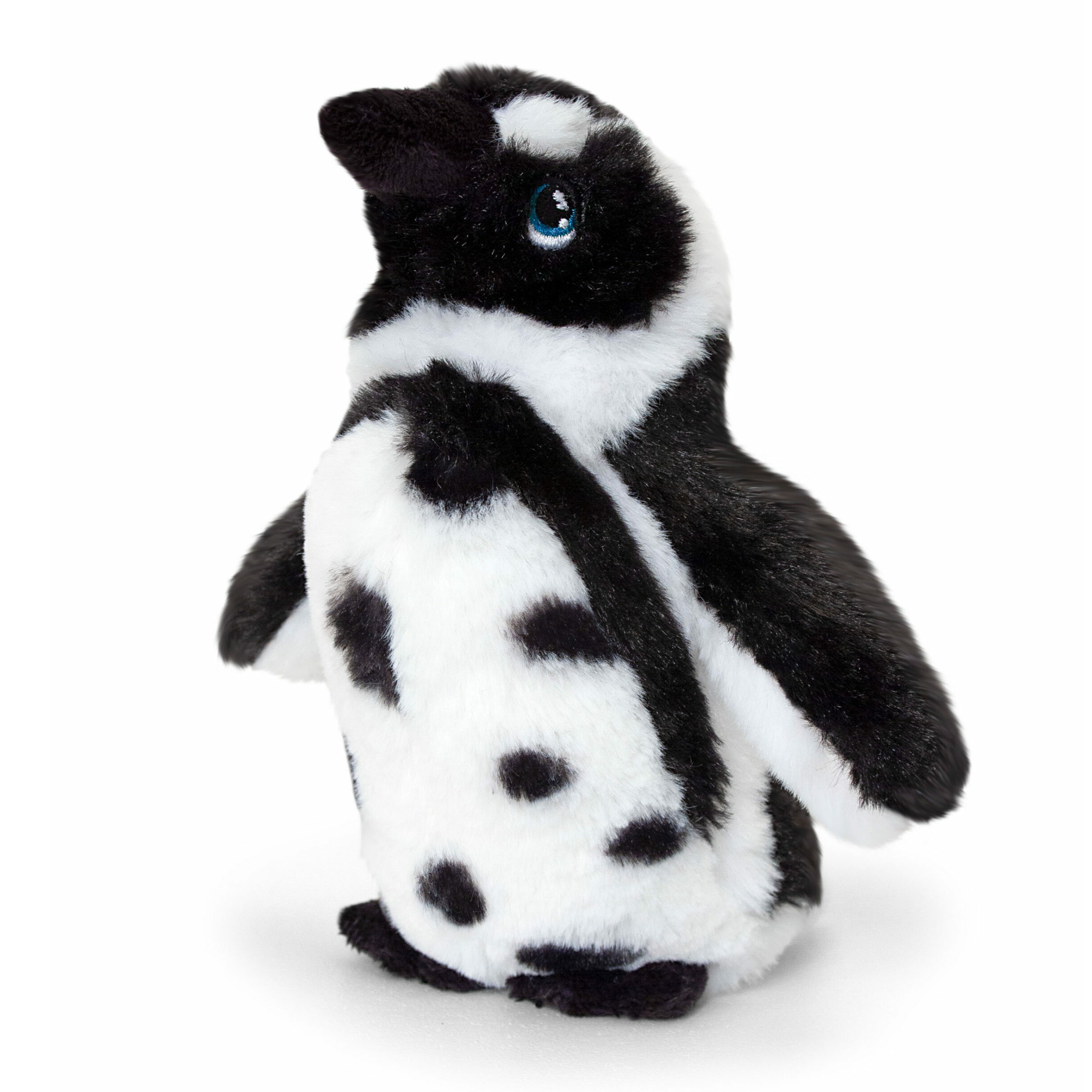 Keel Toys pluche Humboldt pinguin knuffeldier - wit/zwart - staand - 25 cm -