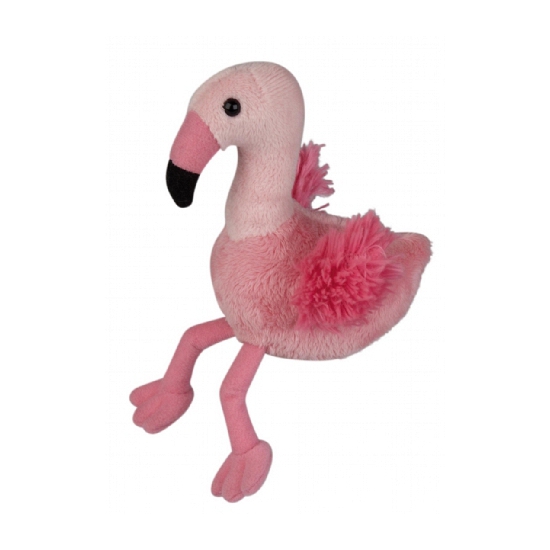Ravensden Pluche flamingo knuffel van 15 cm -
