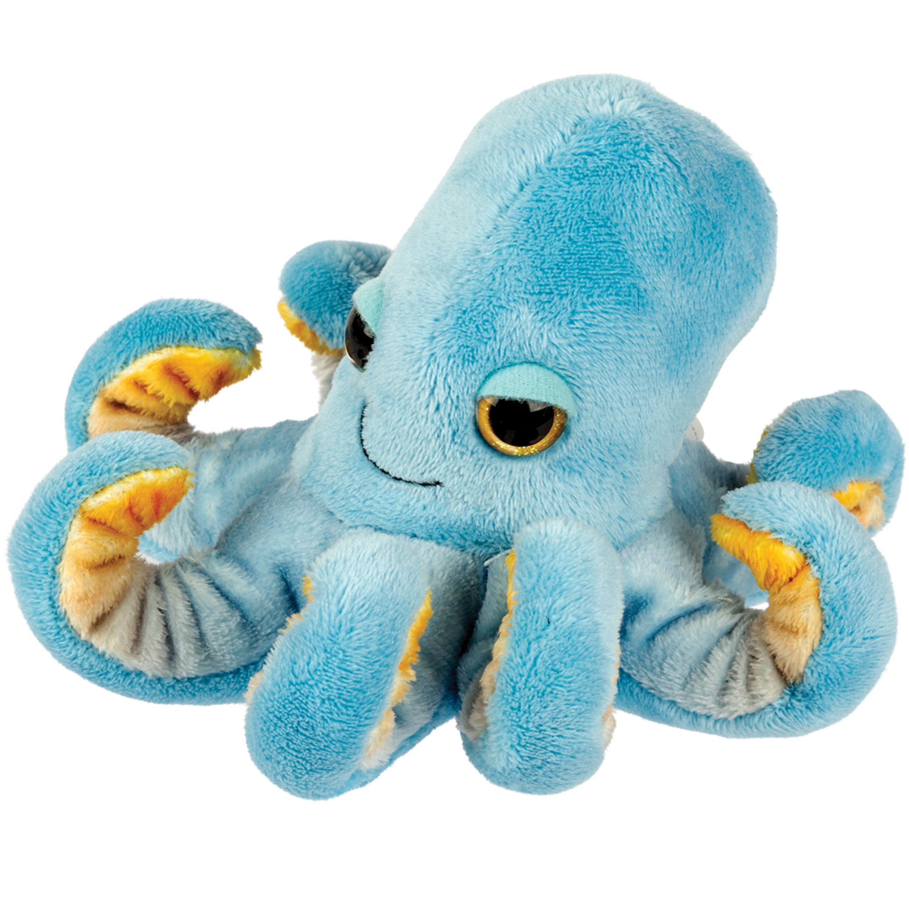 Suki Gifts pluche inktvis/octopus knuffeldier - cute eyes - blauw - 22 cm -