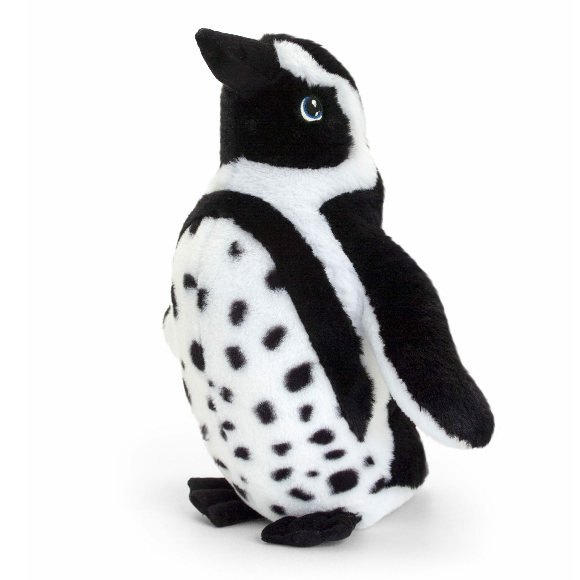 Keel Toys pluche Humboldt pinguin knuffeldier - wit/zwart - staand - cm -