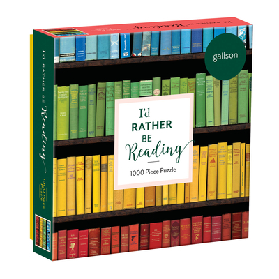 Galison I'd Rather Be Reading 1000 Piece Puzzle In Square Box -   (ISBN: 9780735360532)