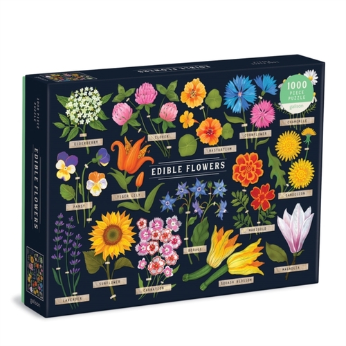 Galison Edible Flowers 1000 Piece Puzzle -   (ISBN: 9780735369078)