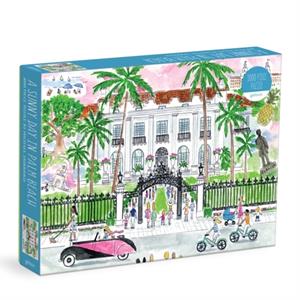 Galison Michael Storrings A Sunny Day In Palm Beach 1000 Piece Puzzle -   (ISBN: 9780735373952)
