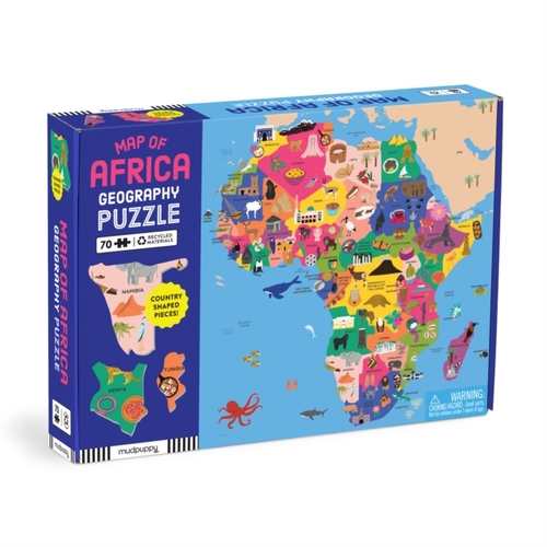 Mudpuppy Map Of Africa 70 Piece Geography Puzzle -   (ISBN: 9780735376731)