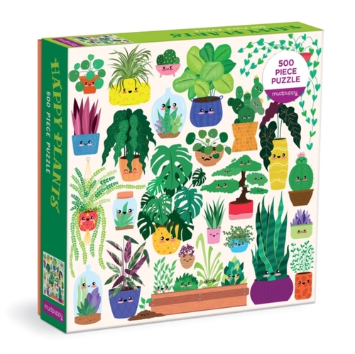 Mudpuppy Happy Plants 500 Piece Family Puzzle -   (ISBN: 9780735376762)