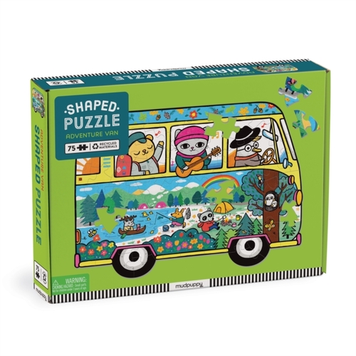 Mudpuppy Adventure Van 75 Piece Shaped Scene Puzzle -   (ISBN: 9780735378926)