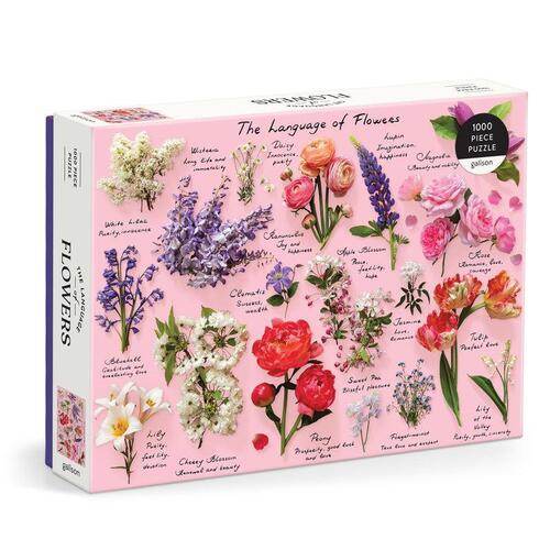 Galison Language Of Flowers 1000 Piece Puzzle -   (ISBN: 9780735379275)