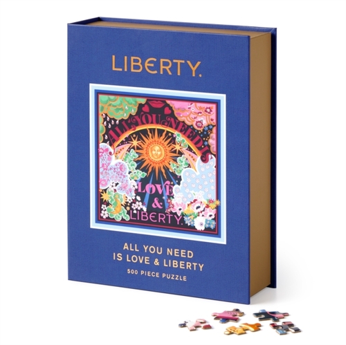 Galison Liberty All You Need Is Love 500 Piece Book Puzzle -   (ISBN: 9780735380097)