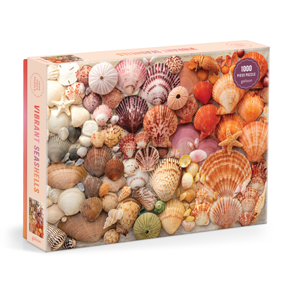 Galison Vibrant Seashells 1000 Piece Puzzle -   (ISBN: 9780735380608)