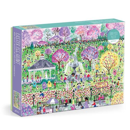 Galison Michael Storrings Easter Egg Hunt 1000 Piece Puzzle -   (ISBN: 9780735381551)