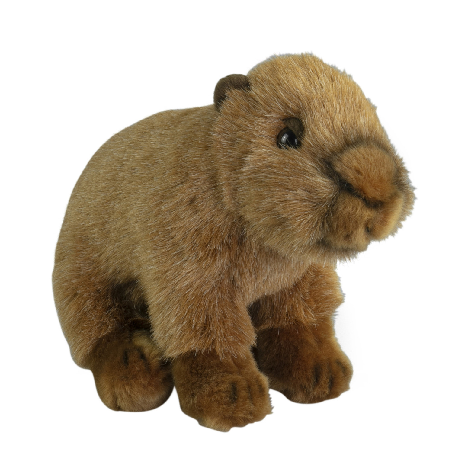 Nature Planet Knuffeldier Capybara - zachte pluche stof - premium kwaliteit knuffels - bruin - 18 cm -