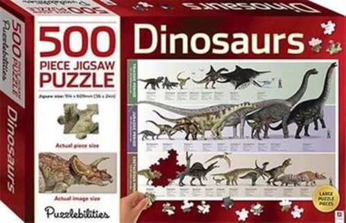Hinkler Pty LTD Puzzlebilities Dinosaurs 500 Piece Jigsaw Puzzle -   (ISBN: 9781743638613)