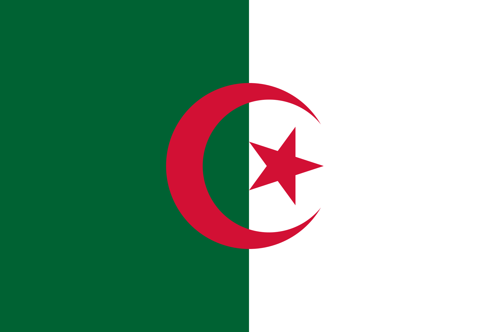 Vlag Algerije 50x75cm