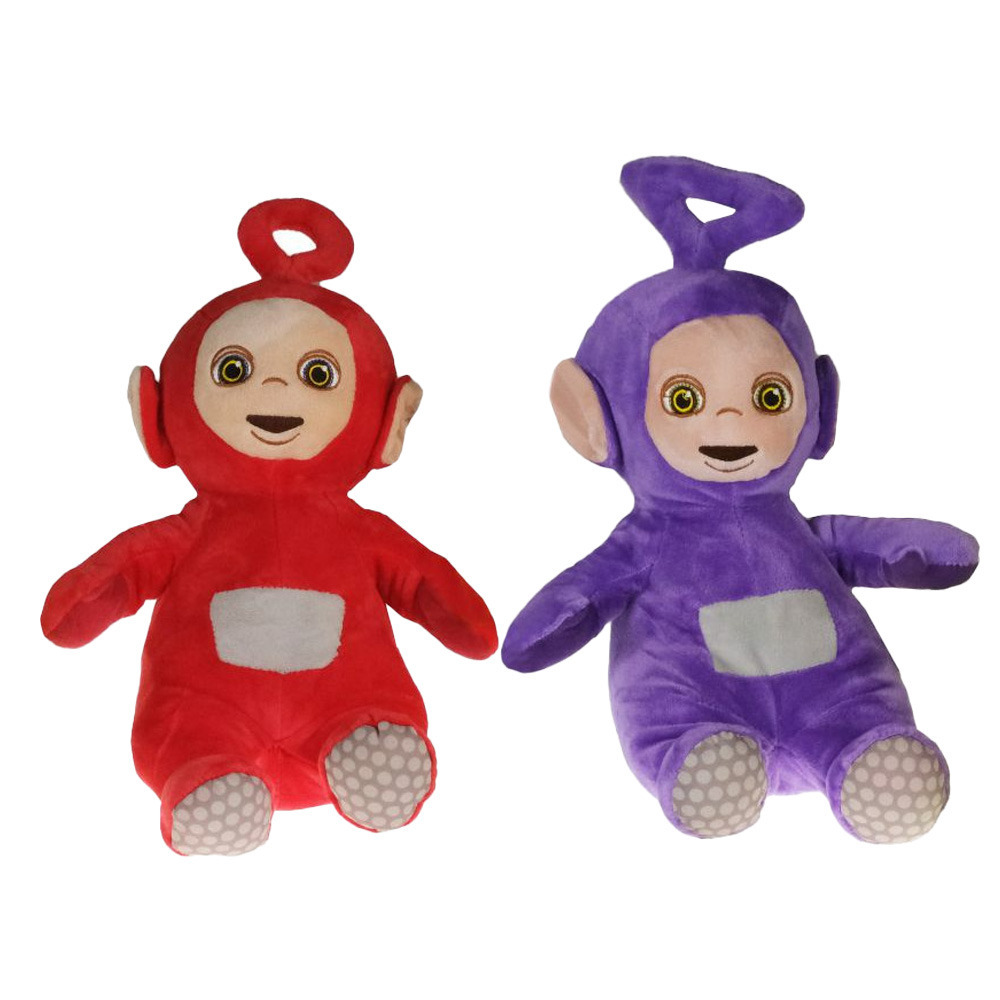 Teletubbies Pluche  speelgoed set knuffel Po en Tinky Winky 30 cm -