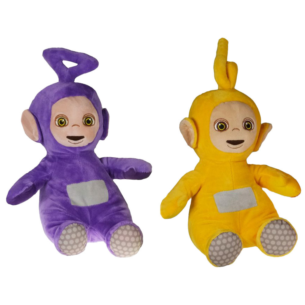 Teletubbies Pluche  speelgoed set knuffel Tinky Winky en Laa Laa 30 cm -