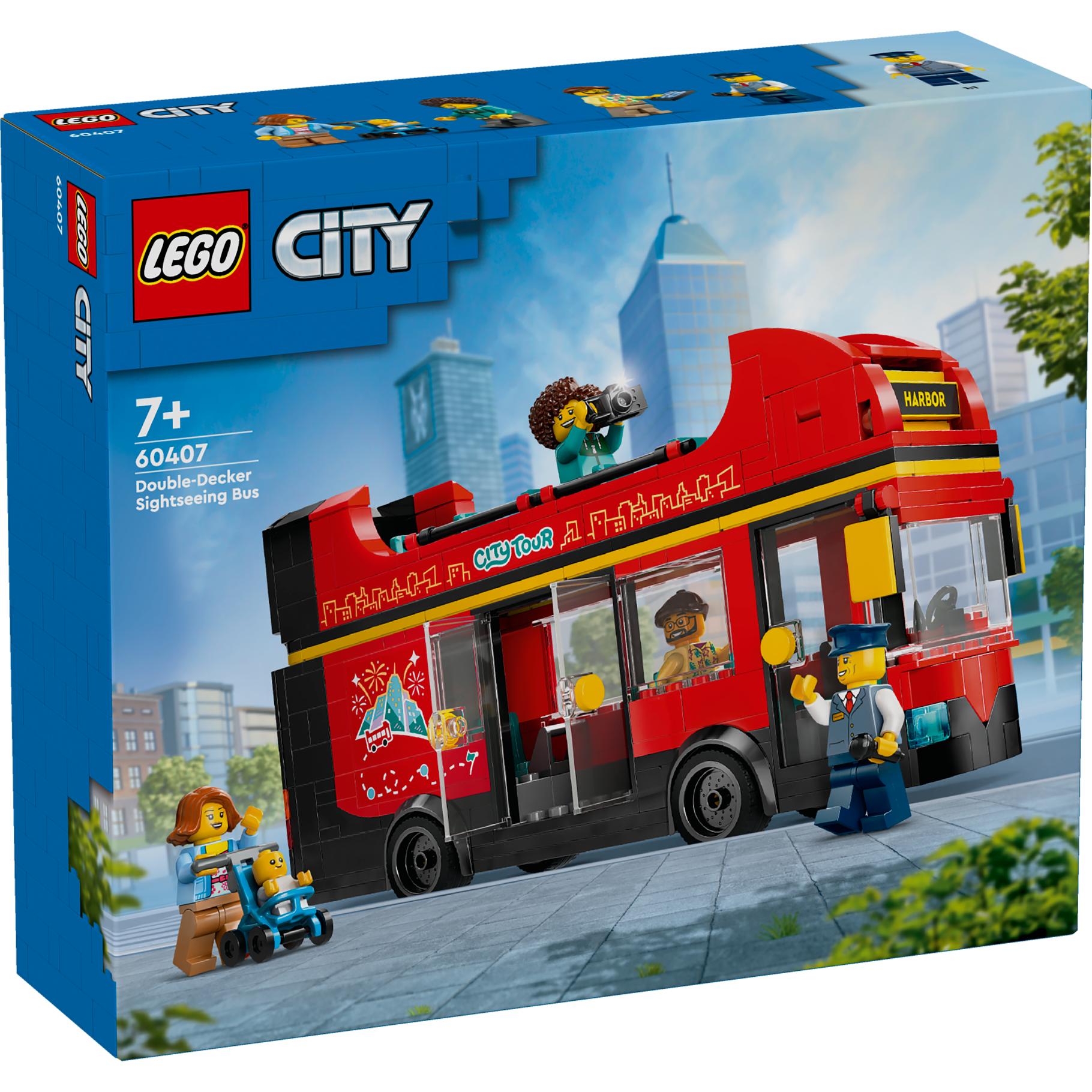 Top1Toys LEGO 60407 City Great Vehicles Toeristische Rode Dubbeldekker