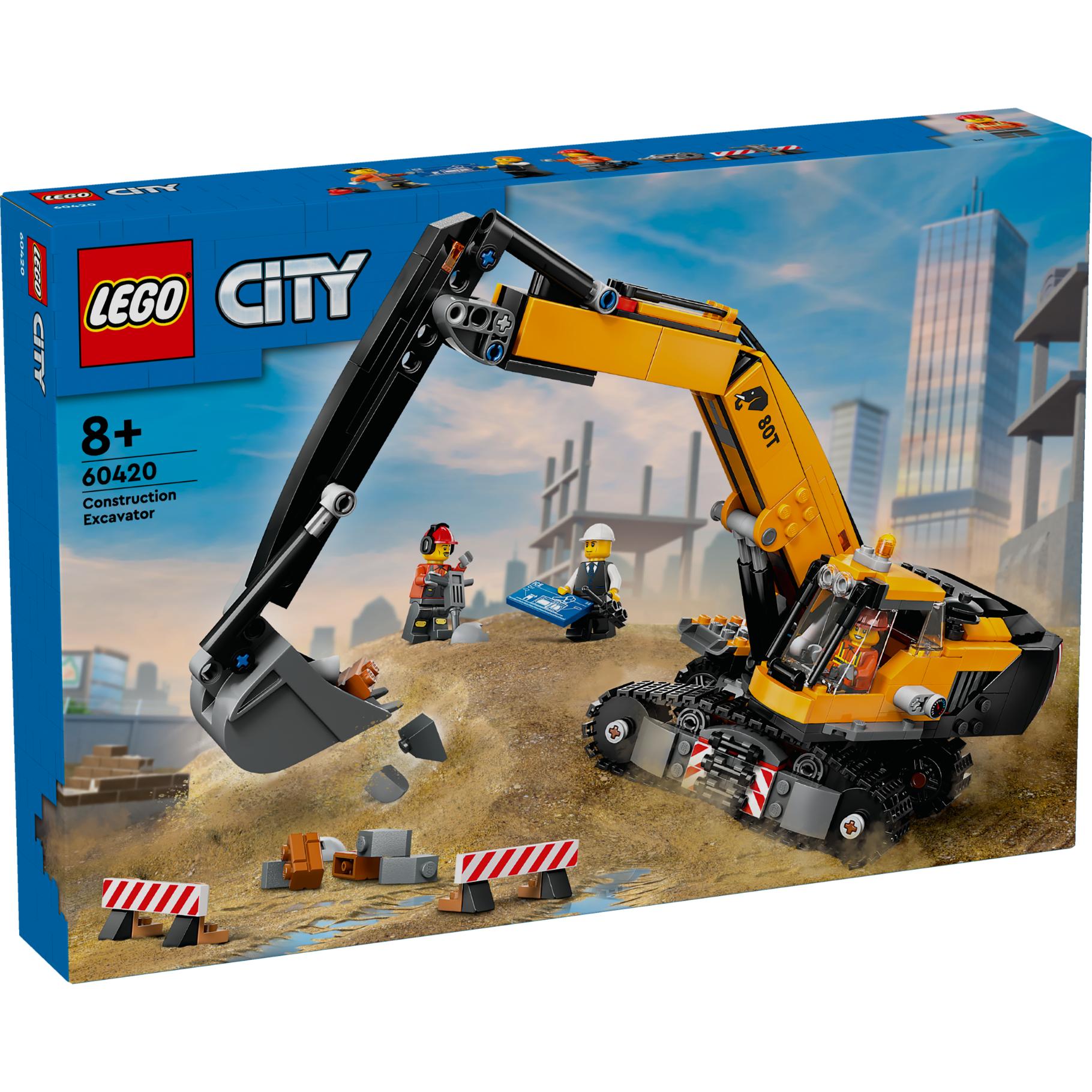 Top1Toys LEGO 60420 City Big Vehicles Gele Graafmachine