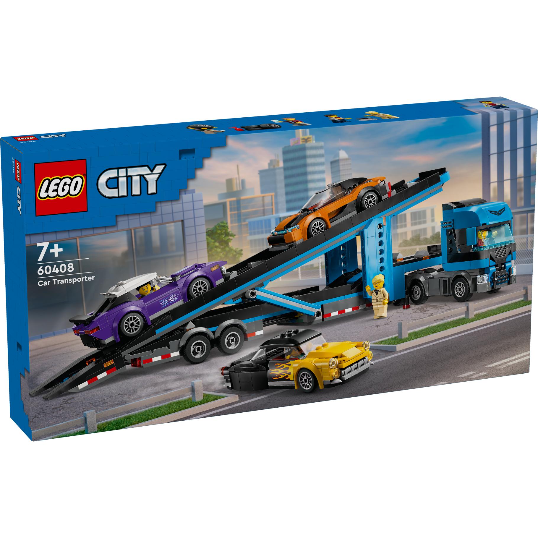 Lego 60408 City Autotransporter mit Sportwagen, Konstruktionsspielzeug