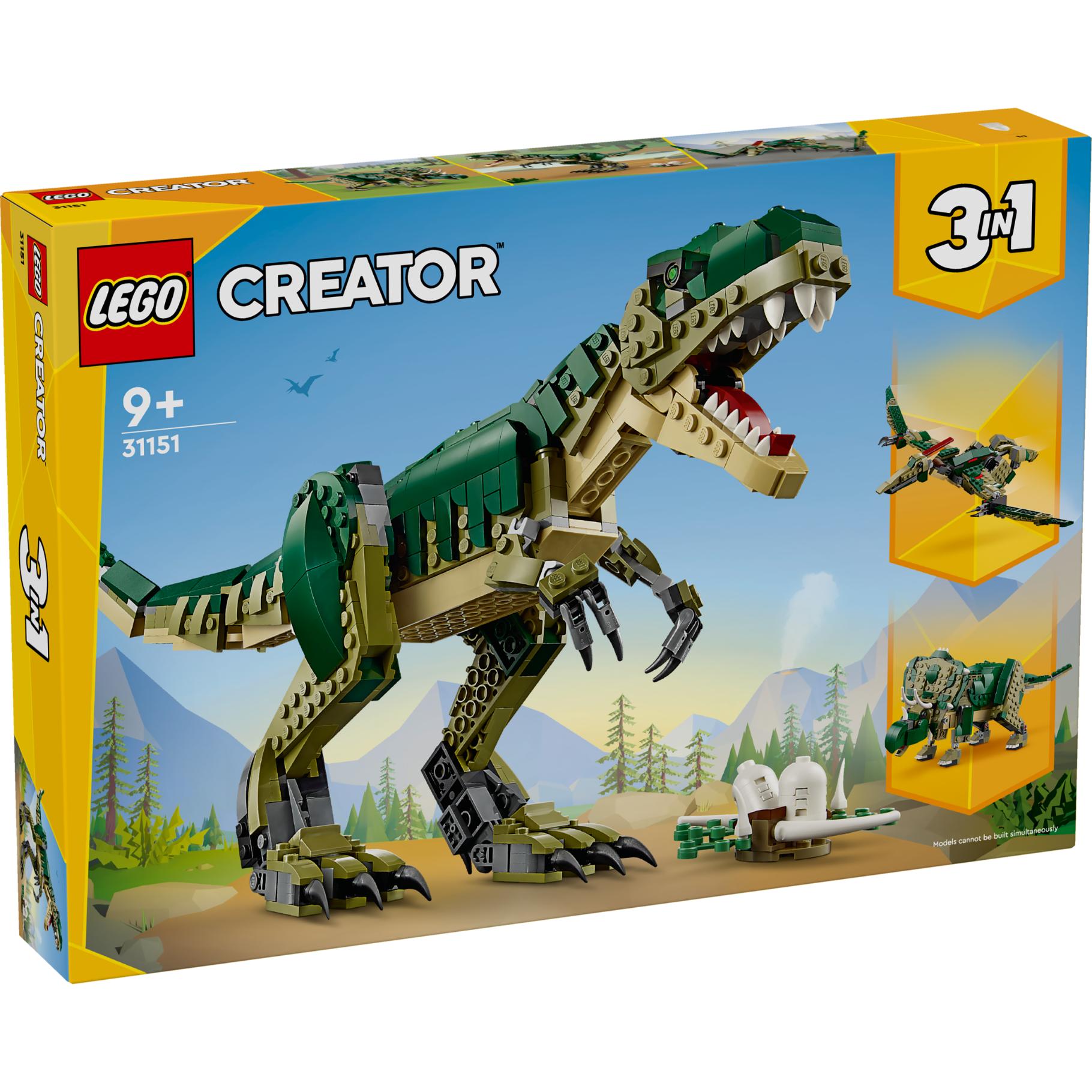 Lego 31151 Creator 3-in-1 T.Rex, Konstruktionsspielzeug