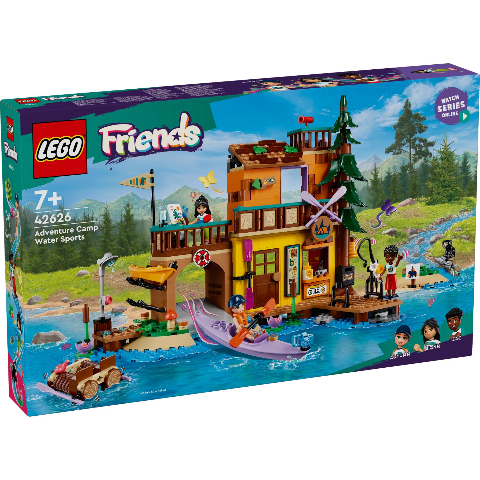 Lego 42626 Friends Abenteuercamp mit Kayak, Konstruktionsspielzeug