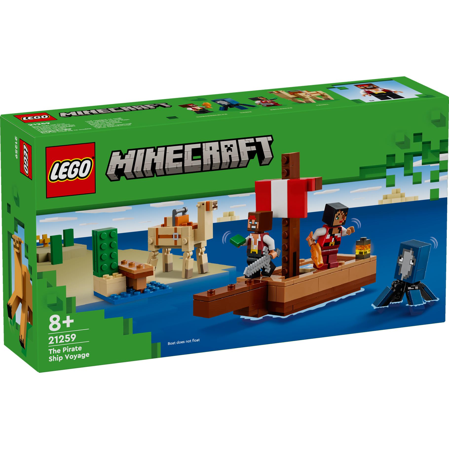 Lego 21259 Minecraft Die Piratenschiffreise, Konstruktionsspielzeug