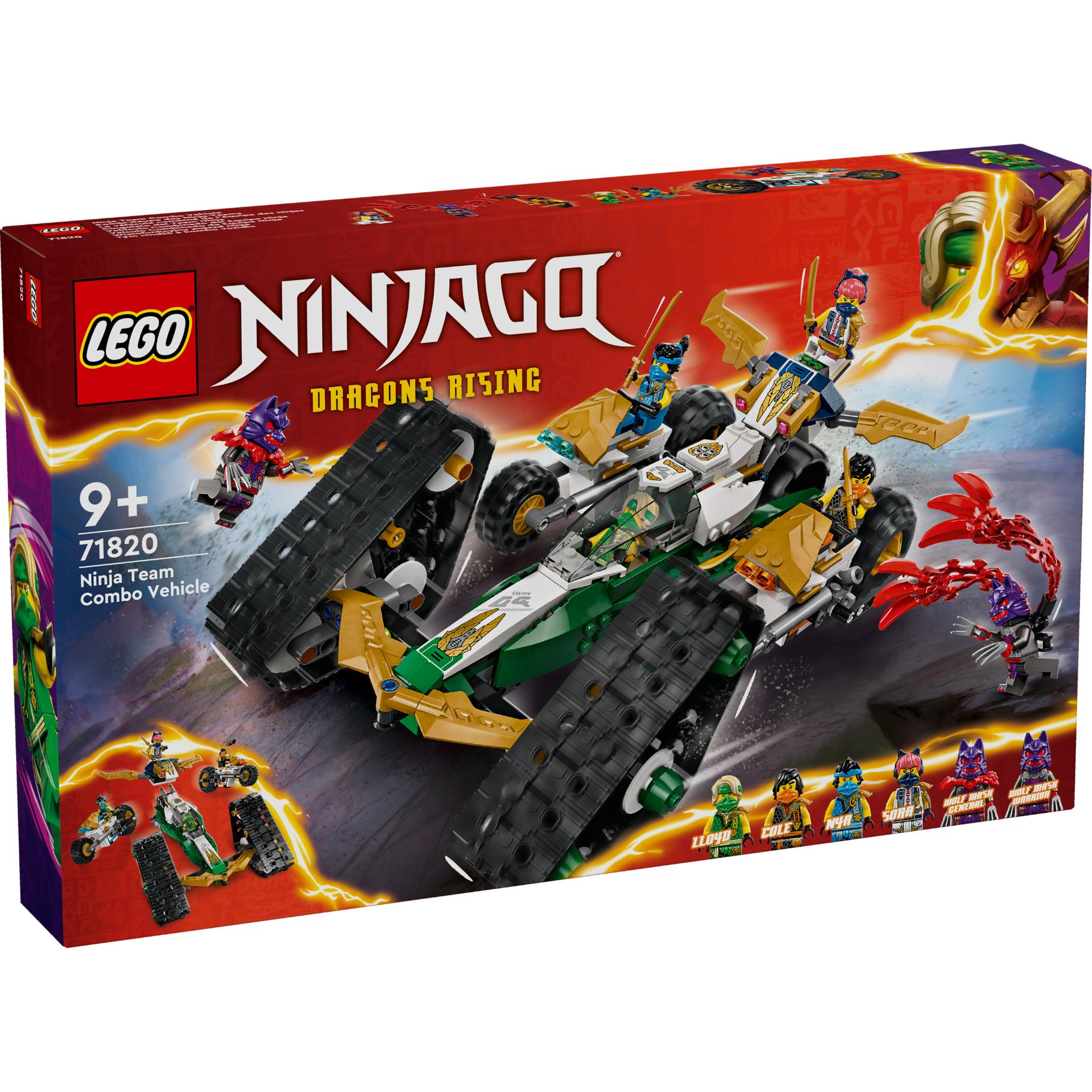 Lego 71820 Ninjago Kombi-Raupe des Ninja-Teams, Konstruktionsspielzeug