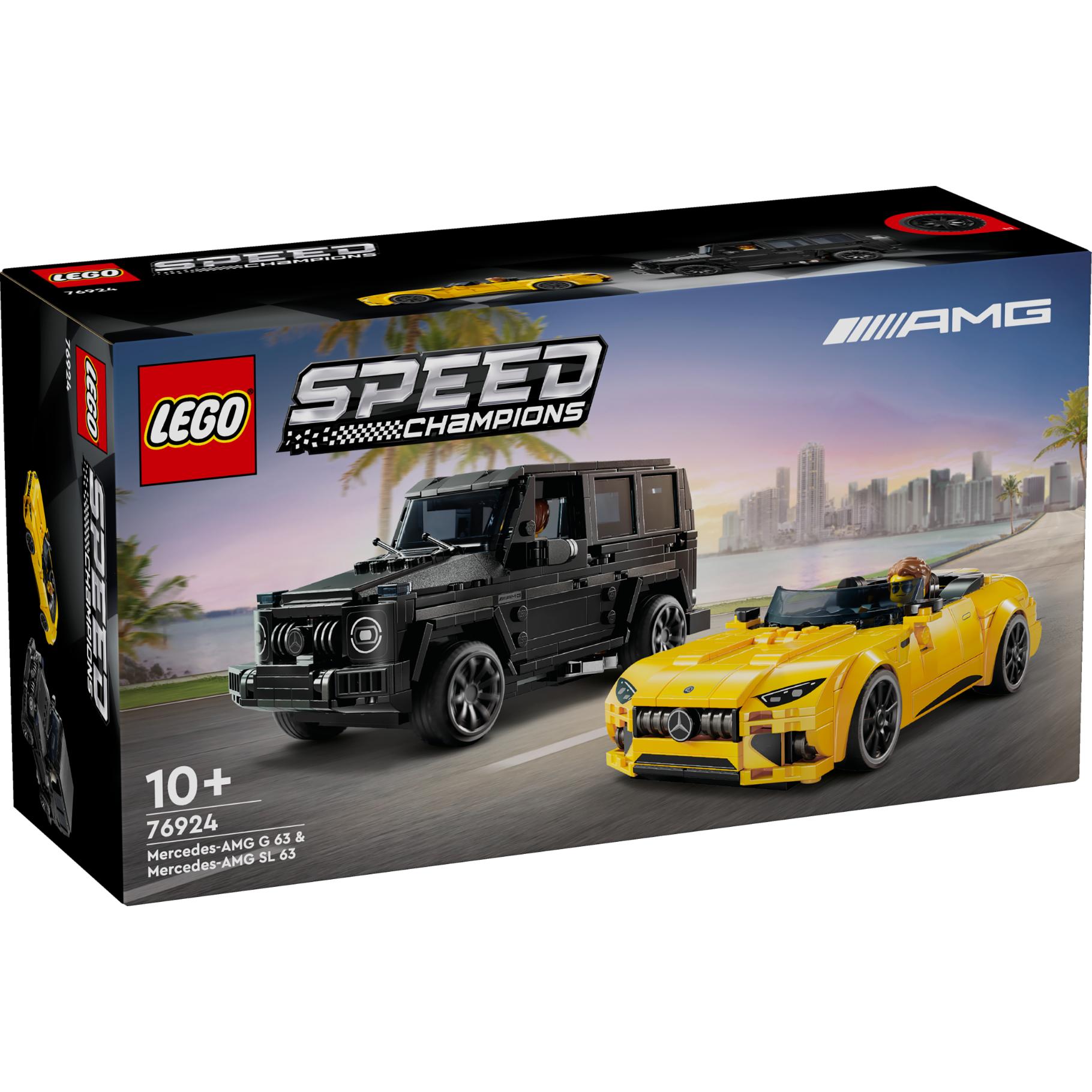 Lego 76924 Speed Champions Mercedes-AMG G 63 & Mercedes-AMG SL 63, Konstruktionsspielzeug