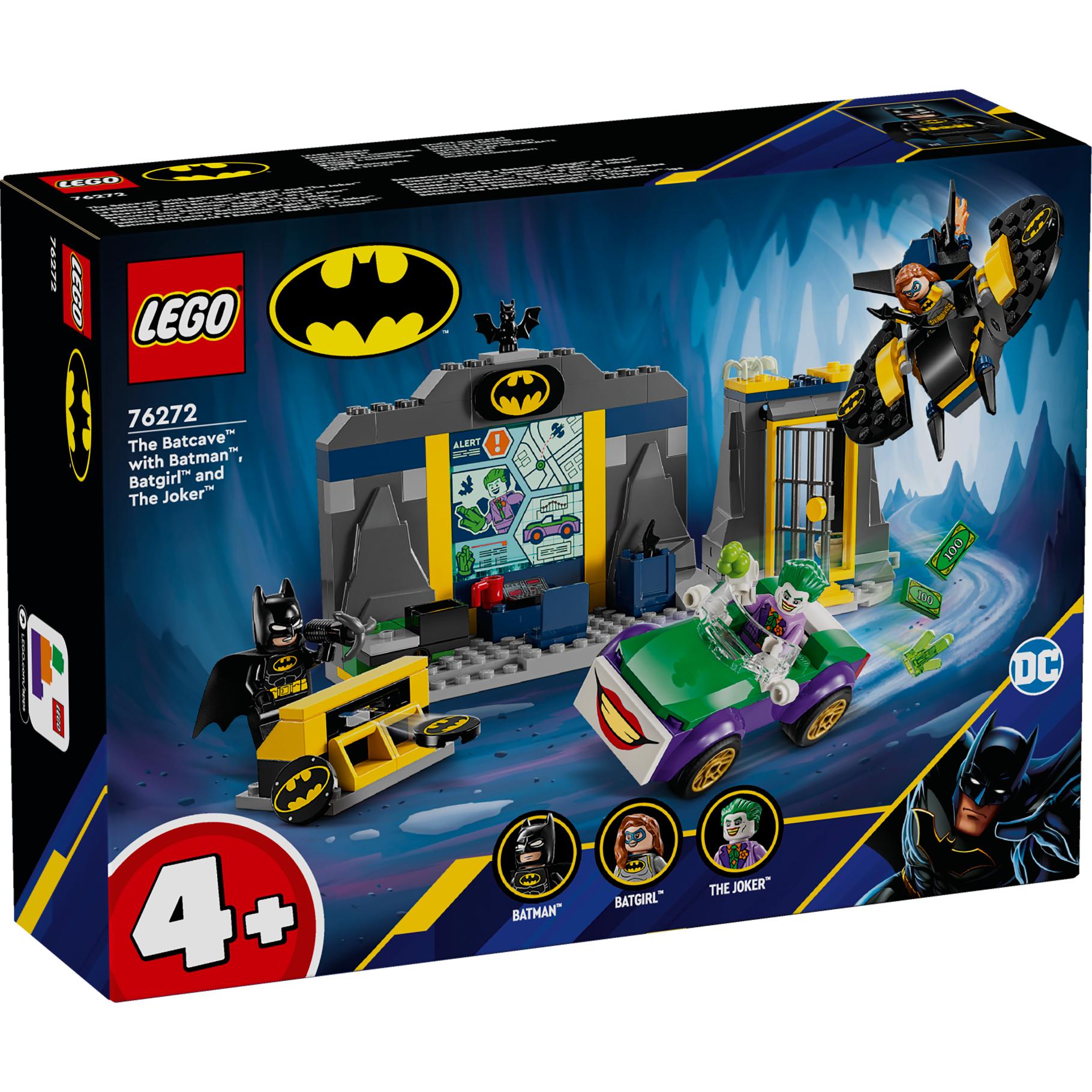 Lego 76272 DC Super Heroes Bathöhle mit Batman, Batgirl und Joker, Konstruktionsspielzeug