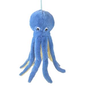 pluche inktvis/octopus knuffeldier - blauw - zwemmend - cm - zeedieren knuffels -