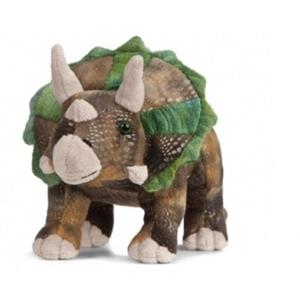 Living Nature Pluche Triceratops dinosaurus knuffel 24 cm speelgoed -