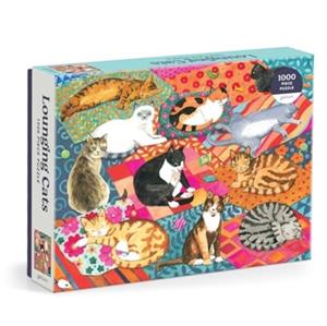 Alison Kolesar, Galison Lounging Cats 1000 Piece Puzzle -   (ISBN: 9780735382510)