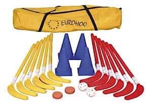 Reydon hockeyset junior 75 cm rood/geel/blauw 20 delig