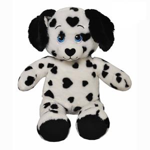 Sandy Knuffeldier Dalmatiër hond - zachte pluche stof - dieren knuffels - zwart/wit - cm -