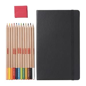 Xenos Schetsboek - inclusief kleurpotloden en kneedgum