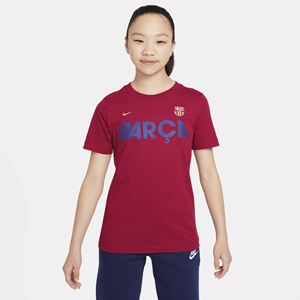 Nike FC Barcelona Mercurial  voetbalshirt voor kids - Rood