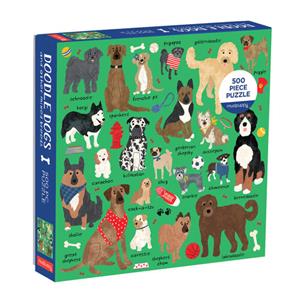 Galison Doodle Dog And Other Mixed Breeds 500 Piece Family Puzzle -   (ISBN: 9780735357310)