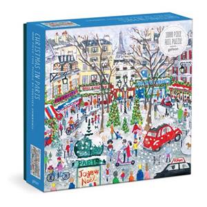 Galison, Michael Storrings Michael Storrings Christmas In Paris 1000 Piece Foil Puzzle -   (ISBN: 9780735380547)