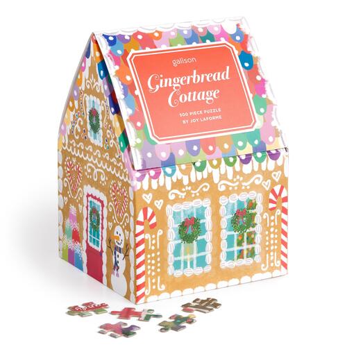 Galison, Joy Laforme Joy Laforme Gingerbread Cottage 500 Piece Puzzle In A House -   (ISBN: 9780735382756)