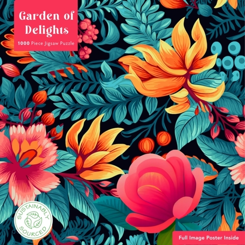Flame Tree Studio Adult Sustainable Jigsaw Puzzle Garden Of Delights -   (ISBN: 9781804179208)