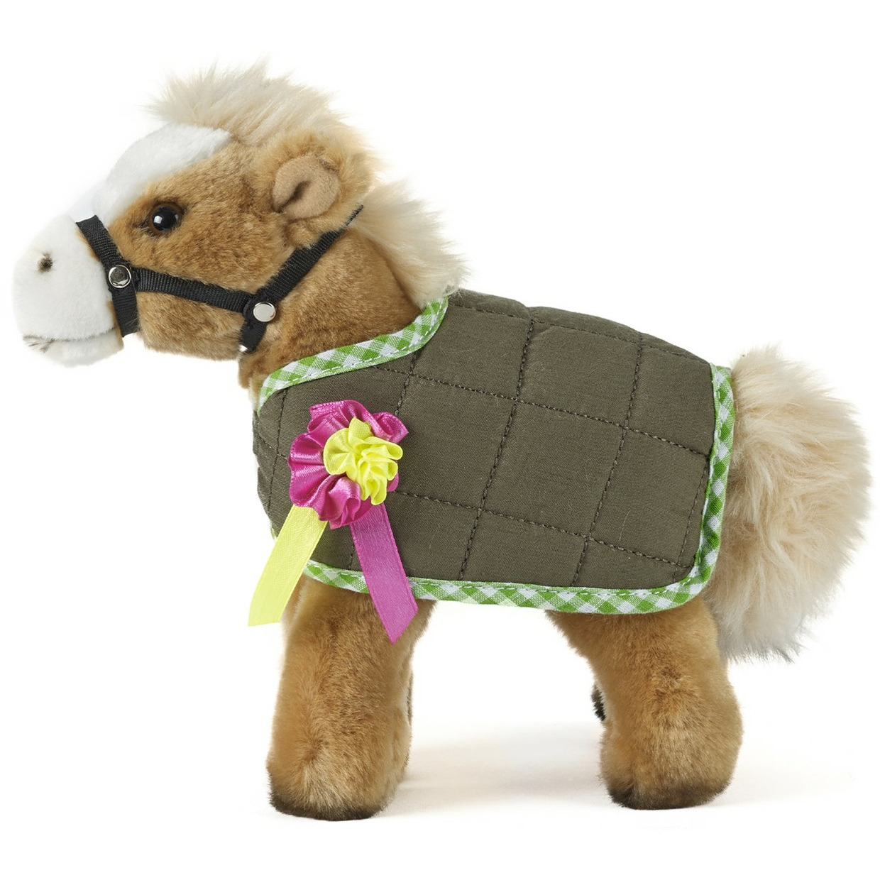 Living Nature Pluche knuffel paard/pony bruin 23 cm speelgoed -