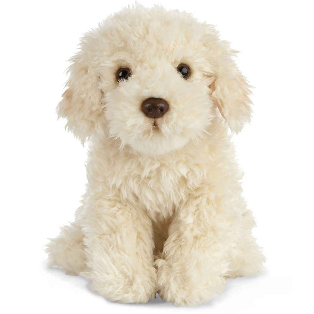 Living Nature Pluche beige Labradoodle hond knuffel 25 cm speelgoed -