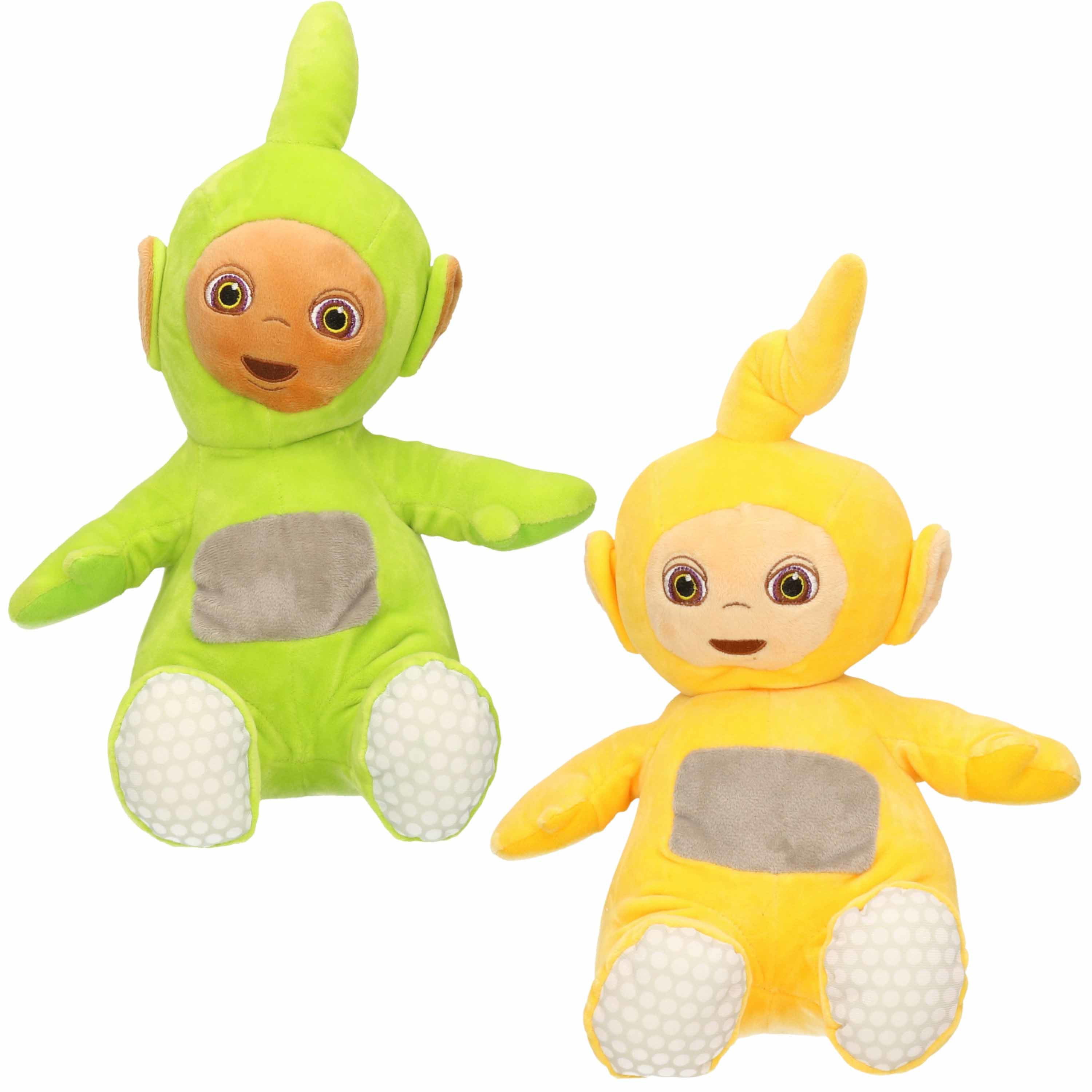 Teletubbies Set van 2x pluche  speelgoed knuffels Dipsy en Laa-Laa 30 cm -